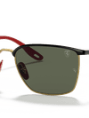 Ray-Ban Sunglasses Unisex Rb3673m Scuderia Ferrari Collection - Red Frame Green Lenses 56-17