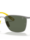 Ray-Ban Sunglasses Unisex Rb3673m Scuderia Ferrari Collection - Yellow Frame Green Lenses 56-17