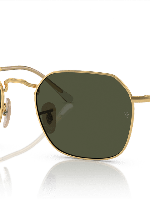 Ray-Ban Sunglasses Unisex Jim - Arista Gold Frame Green Lenses 55-20