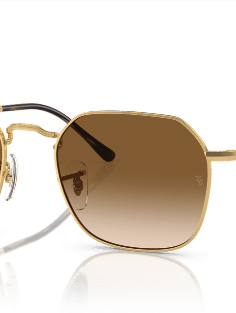 Ray-Ban Sunglasses Unisex Jim - Arista Gold Frame Brown Lenses 55-20