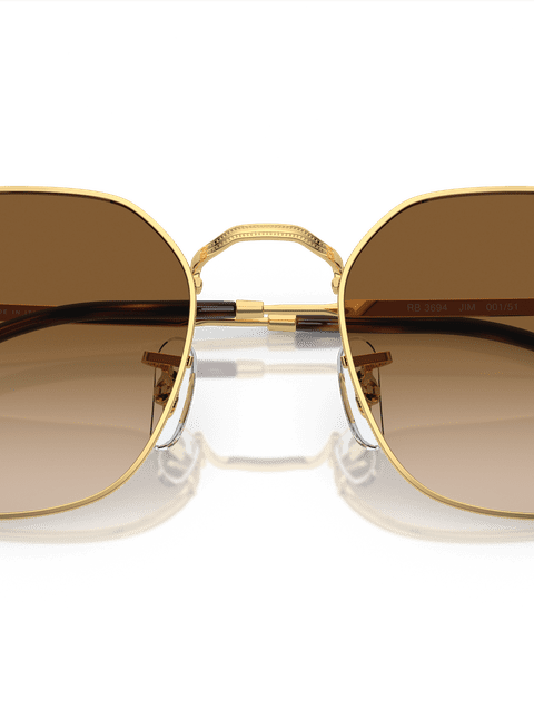 Ray-Ban Sunglasses Unisex Jim - Arista Gold Frame Brown Lenses 55-20