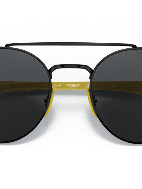 Ray-Ban Sunglasses Unisex Rb3696m Scuderia Ferrari Collection - Black Frame Grey Lenses 51-20