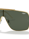 Ray-Ban Sunglasses Man Wings II - Arista Gold Frame Green Lenses 01-35