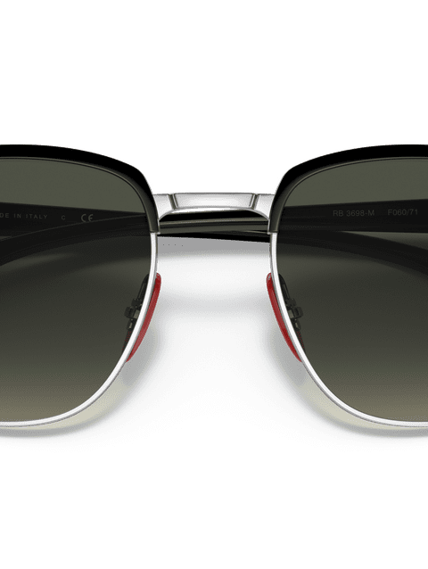 Ray-Ban Sunglasses Unisex Rb3698m Scuderia Ferrari Collection - Black Frame Grey Lenses 53-20