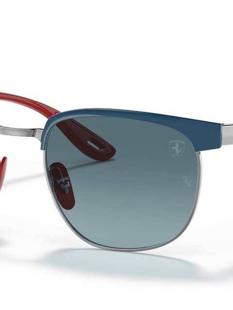 Ray-Ban Sunglasses Unisex Rb3698m Scuderia Ferrari Collection - Red Frame Grey Lenses 53-20