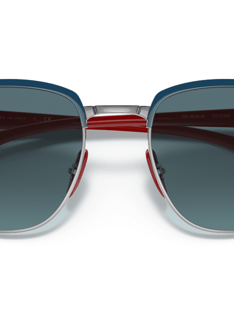 Ray-Ban Sunglasses Unisex Rb3698m Scuderia Ferrari Collection - Red Frame Grey Lenses 53-20