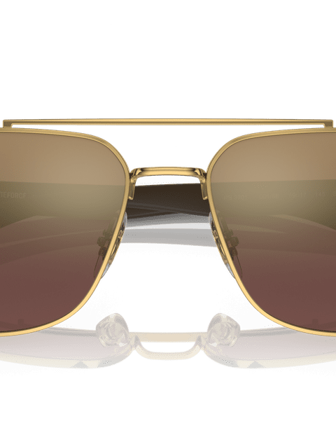 Ray-Ban Sunglasses Man Rb3701 - Brown Frame Gold Lenses 59-17 Polarized