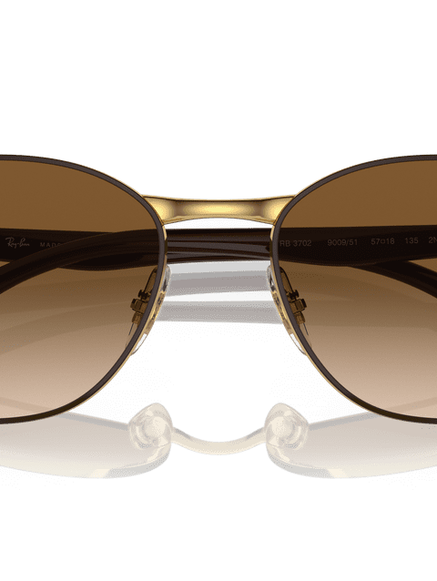 Ray-Ban Sunglasses Unisex Rb3702 - Brown Frame Brown Lenses 57-18