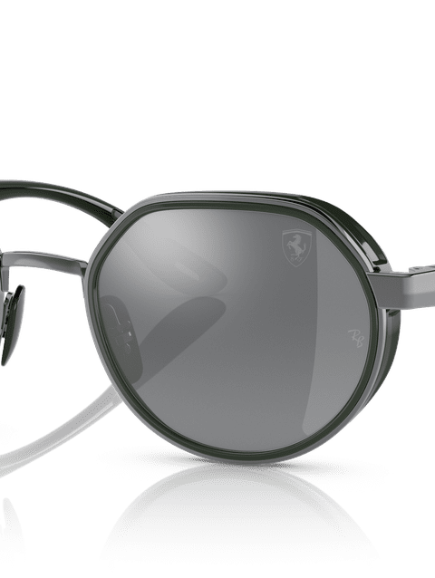 Ray-Ban Sunglasses Unisex Rb3703m Scuderia Ferrari Collection - Black Frame Grey Lenses 51-21