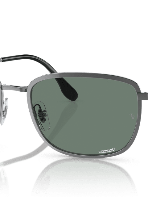 Ray-Ban Sunglasses Man Rb3705 Chromance - Gunmetal Frame Grey Lenses 60-19 Polarized