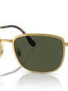 Ray-Ban Sunglasses Man Rb3705 - Arista Gold Frame Green Lenses 57-19