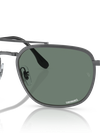 Ray-Ban Sunglasses Man Rb3708 Chromance - Gunmetal Frame Grey Lenses 59-18 Polarized