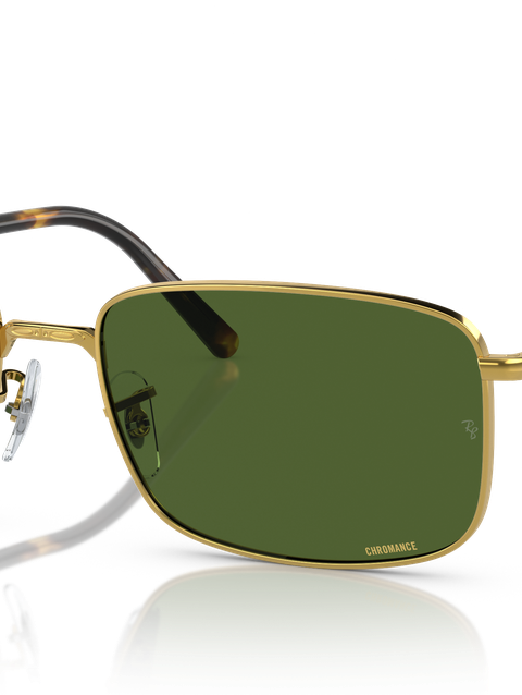 Ray-Ban Sunglasses Unisex Rb3717 - Gold Frame Green Lenses 57-18 Polarized