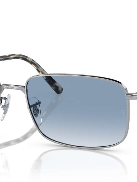 Ray-Ban Sunglasses Unisex Rb3717 - Silver Frame Blue Lenses 57-18