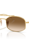 Ray-Ban Sunglasses Unisex Rb3719 - Arista Gold Frame Brown Lenses 51-20