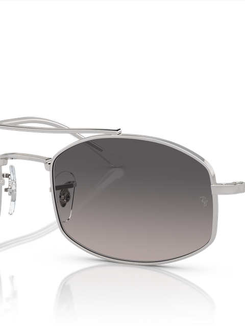 Ray-Ban Sunglasses Unisex Rb3719 - Silver Frame Grey Lenses 51-20 Polarized