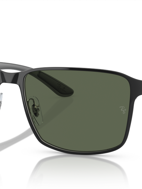 Ray-Ban Sunglasses Unisex Rb3721 - Silver Frame Green Lenses 59-17