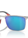 Ray-Ban Sunglasses Unisex Rb3726m Scuderia Ferrari Collection - Silver Frame Blue Lenses 57-18 Polarized