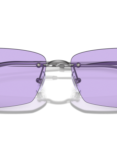 Ray-Ban Sunglasses Unisex Xime Bio-based - Gunmetal Frame Violet Lenses 64-15