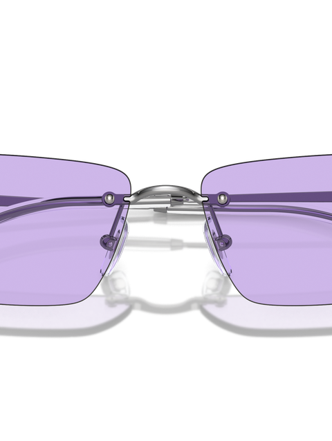 Ray-Ban Sunglasses Unisex Anh Bio-based - Gunmetal Frame Violet Lenses 63-15