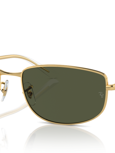 Ray-Ban Sunglasses Unisex Rb3732 - Arista Gold Frame Green Lenses 56-18