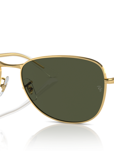 Ray-Ban Sunglasses Unisex Rb3733 - Arista Gold Frame Green Lenses 56-17