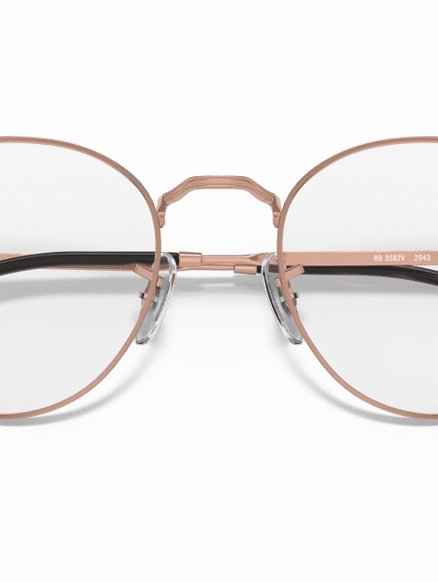 Ray-Ban Eyeglasses Unisex Round Metal Optics II Prescription - Bronze-copper Frame Clear Lenses 51-20 Polarized