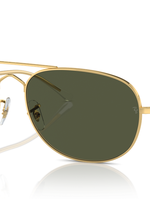 Ray-Ban Sunglasses Unisex Bain Bridge - Arista Gold Frame Green Lenses 57-17