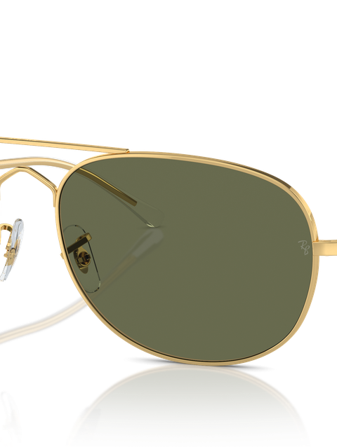 Ray-Ban Sunglasses Unisex Bain Bridge - Arista Gold Frame Green Lenses 57-17 Polarized