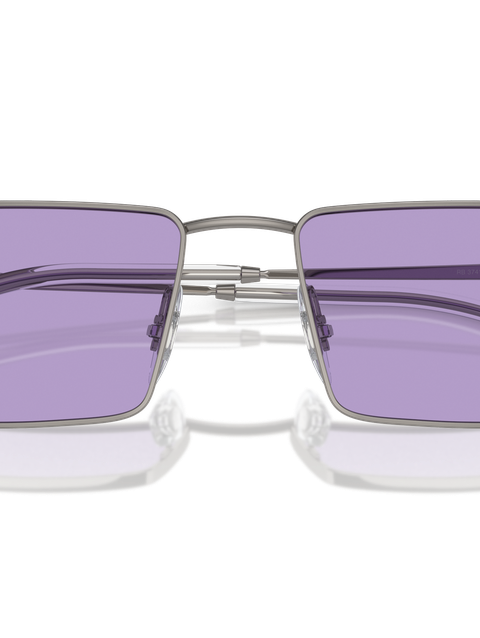 Ray-Ban Sunglasses Unisex Emy Bio-based - Gunmetal Frame Violet Lenses 56-17