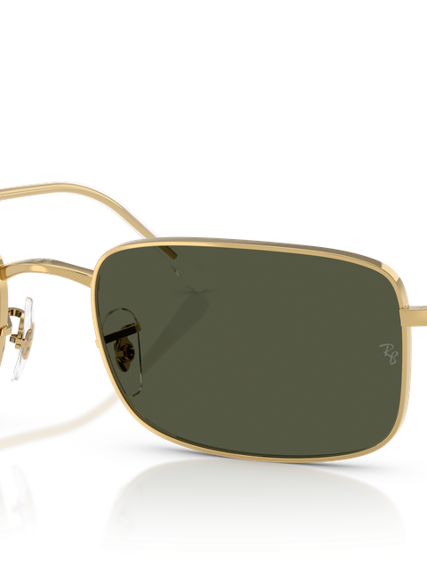 Ray-Ban Sunglasses Unisex Rb3746 - Arista Gold Frame Green Lenses 56-20