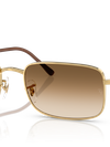 Ray-Ban Sunglasses Unisex Rb3746 - Arista Gold Frame Brown Lenses 56-20