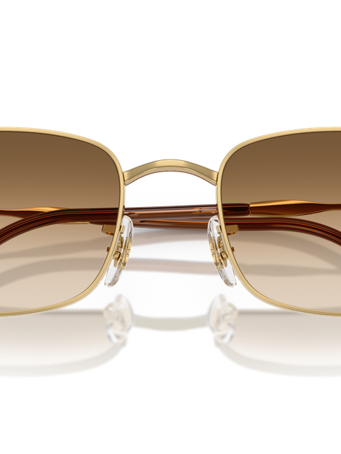 Ray-Ban Sunglasses Unisex Rb3746 - Arista Gold Frame Brown Lenses 56-20