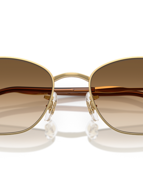 Ray-Ban Sunglasses Woman Rb3749 - Arista Gold Frame Brown Lenses 55-18