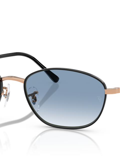 Ray-Ban Sunglasses Woman Rb3749 - Rose Gold Frame Blue Lenses 55-18