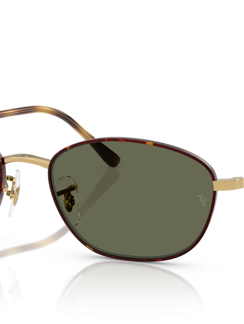 Ray-Ban Sunglasses Woman Rb3749 - Gold Frame Green Lenses 55-18 Polarized