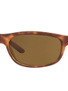 Rb4114 B-15 Brown Solid Color Polished Havana