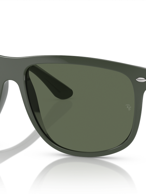 Ray-Ban Sunglasses Man Boyfriend - Green Frame Green Lenses 60-15