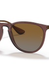 Ray-Ban Sunglasses Woman Erika Classic - Transparent Dark Brown Frame Brown Lenses 54-18 Polarized