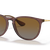 Ray-Ban Sunglasses Woman Erika Classic - Transparent Dark Brown Frame Brown Lenses 54-18 Polarized