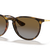 Ray-Ban Sunglasses Woman Erika @collection - Gold Frame Brown Lenses 54-18 Polarized