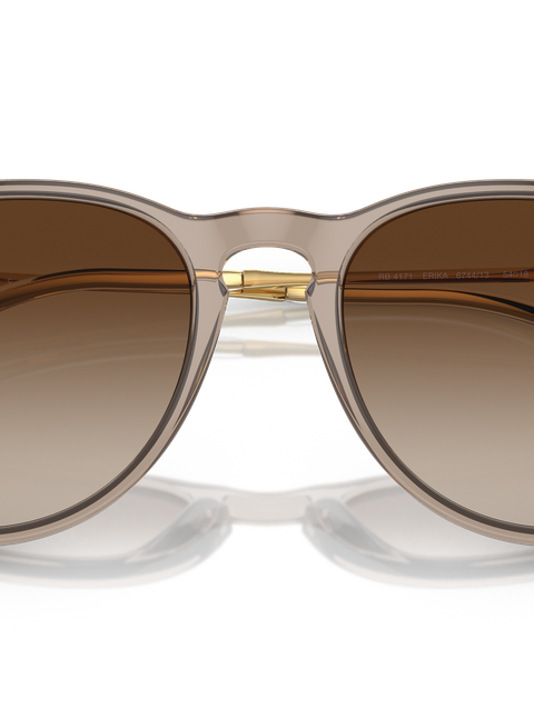 Ray-Ban Sunglasses Woman Erika Classic - Gold Frame Brown Lenses 54-18