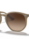 Ray-Ban Sunglasses Unisex Rb4306 - Beige Frame Brown Lenses 54-19