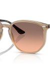 Ray-Ban Sunglasses Unisex Rb4306 - Havana Frame Pink Lenses 54-19