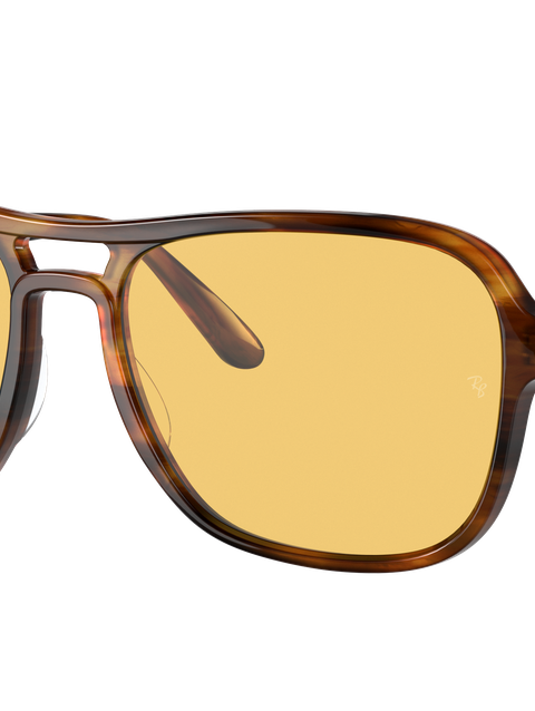 State Side Reloaded Yellow Photochromic Solid Color Polished Striped Havana