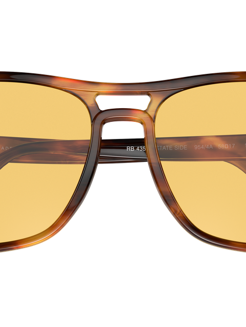 State Side Reloaded Yellow Photochromic Solid Color Polished Striped Havana