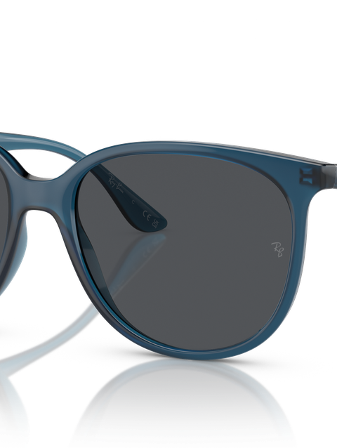 Ray-Ban Sunglasses Woman Rb4378 - Opal Blue Frame Grey Lenses 54-16