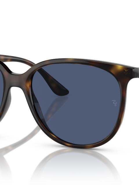 Ray-Ban Sunglasses Woman Rb4378 - Havana Frame Blue Lenses 54-16