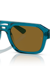 Ray-Ban Sunglasses Unisex Corrigan Bio-based - Transparent Light Blue Frame Brown Lenses 54-20 Polarized