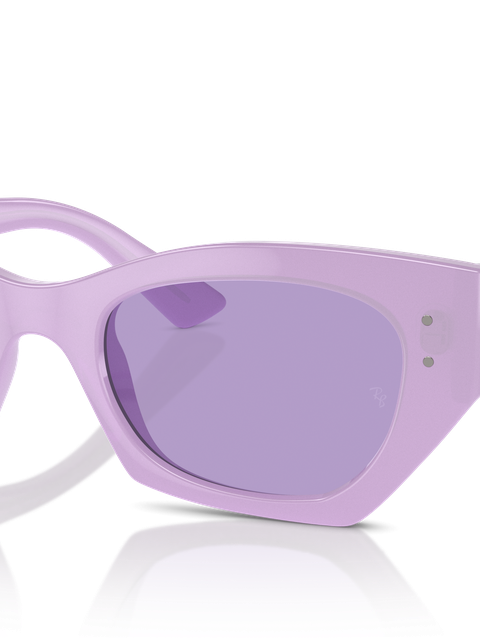 Ray-Ban Sunglasses Unisex Zena Bio-based - Lilac Frame Violet Lenses 49-22